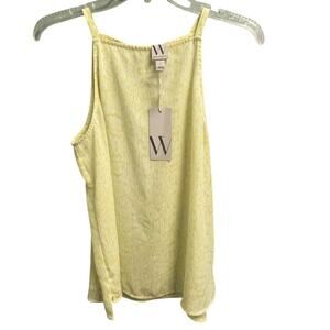 Worthington NEW Size Small Yellow Tank Blouse Office Dressy Casual Layering
